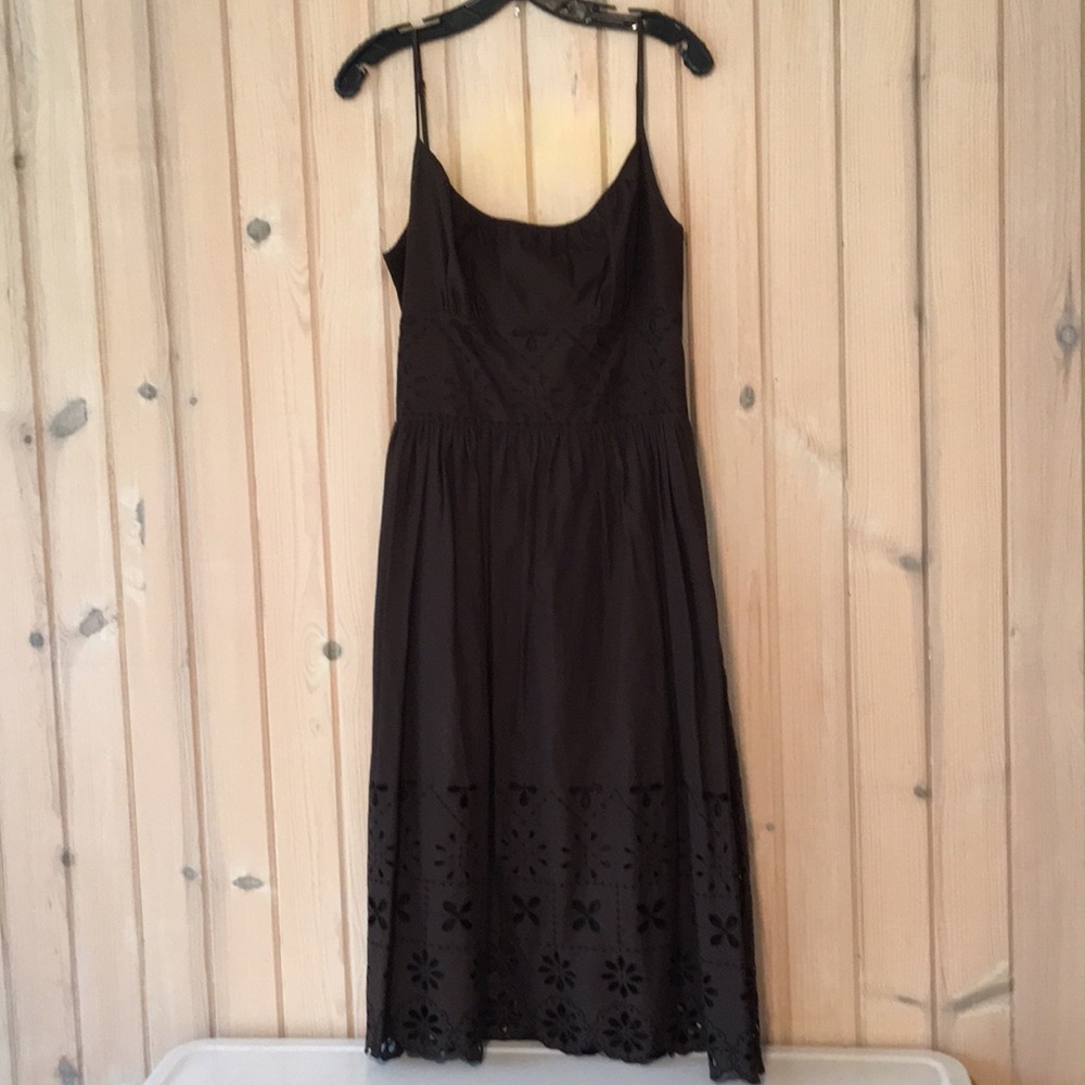 Ann Taylor Loft Brown Sun Dress Sz 10